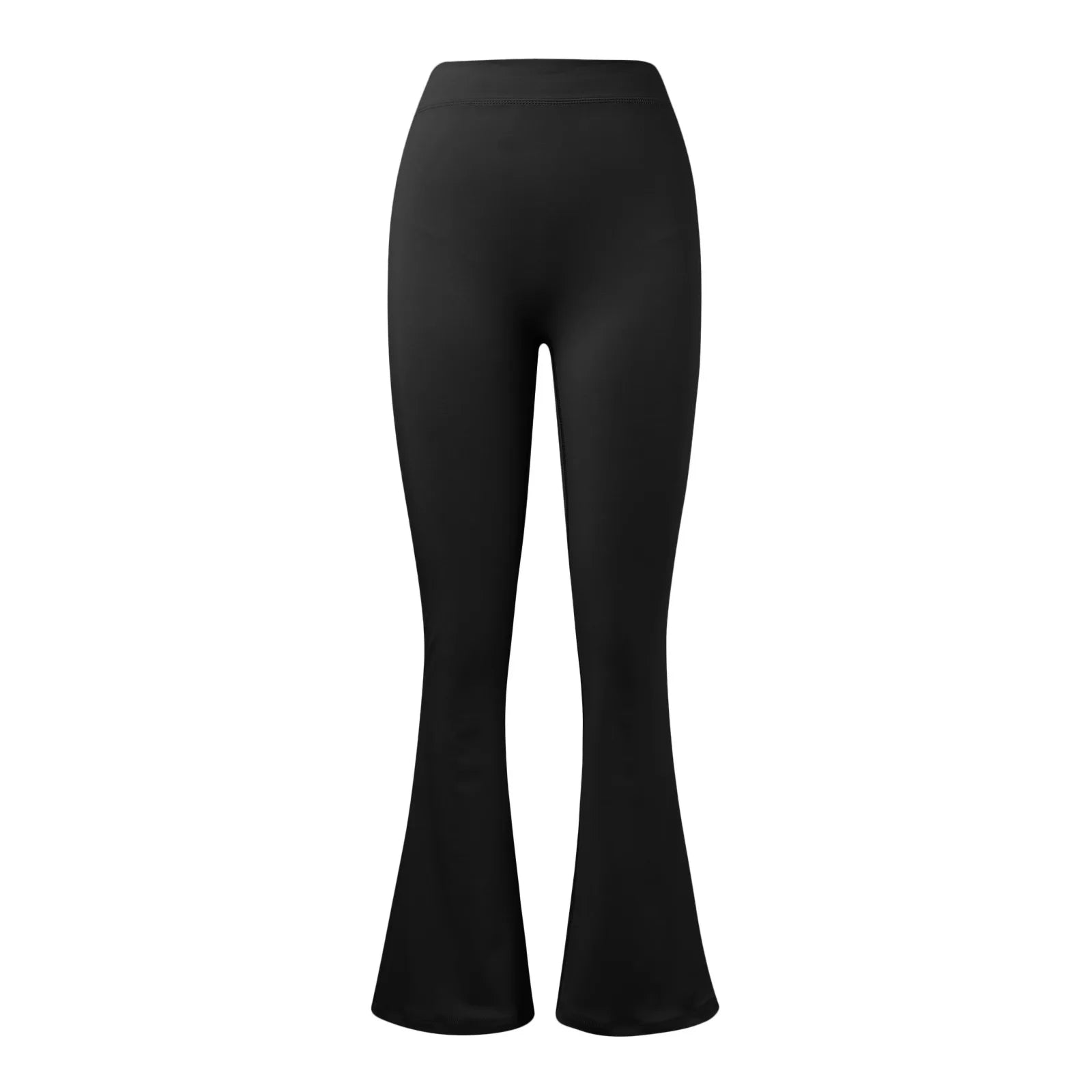 V-Back Micro Flare Gym Leggings – High-Waisted Push-Up Sports Pants