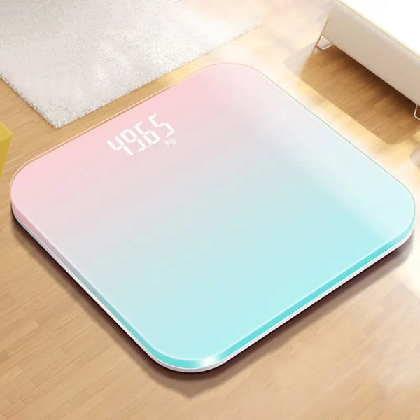 Gradient Color Intelligent LCD Electronic Scale – Digital Glass Weight Monitor