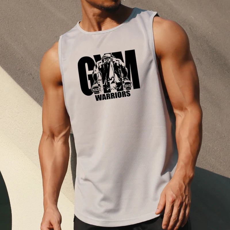Men's Quick-Dry Mesh Gym Tank Top