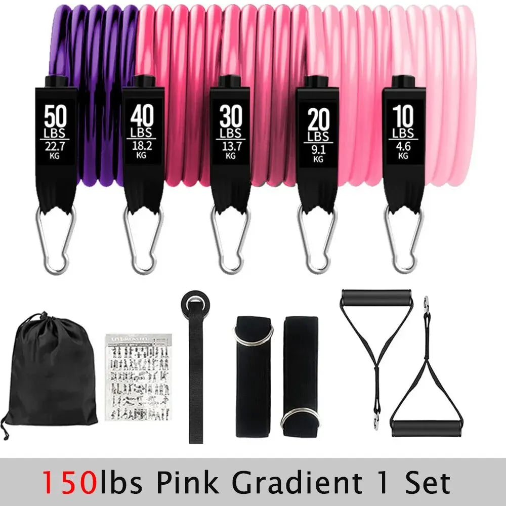 Resistance Bands Set – Tension Pull Ropes for Home Gym & Strength Training