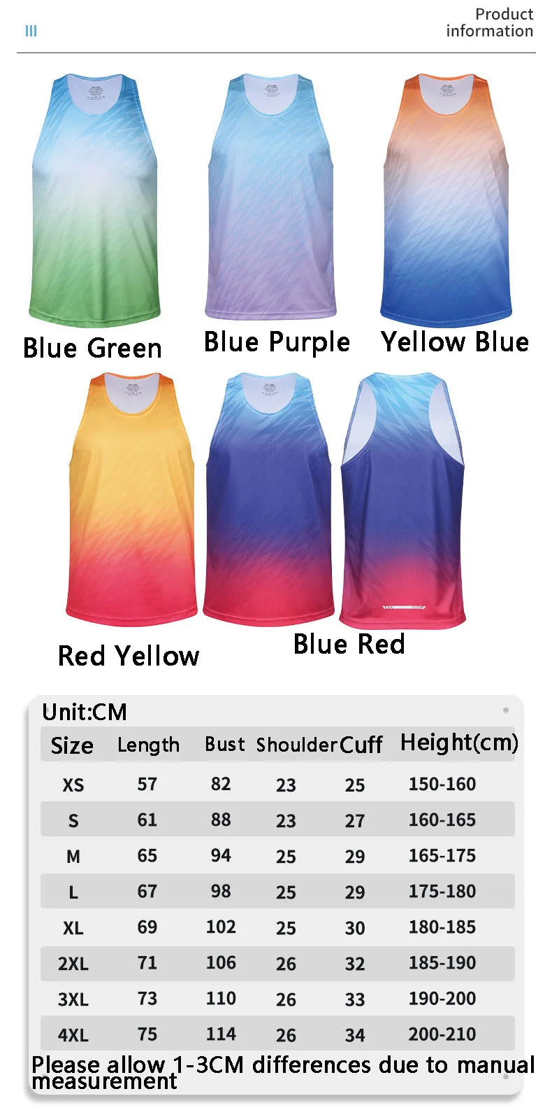 Men’s Ultra-Light Reflective– Sleeveless Quick-Drying Running Tank Top
