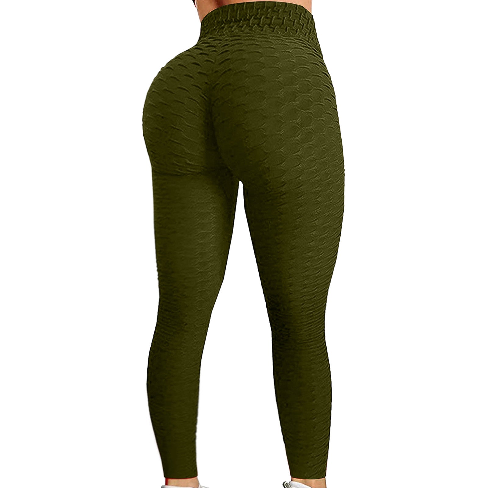 Women's Bubble Hip Lifting Yoga Pants – High-Waisted Flared Fitness Trousers