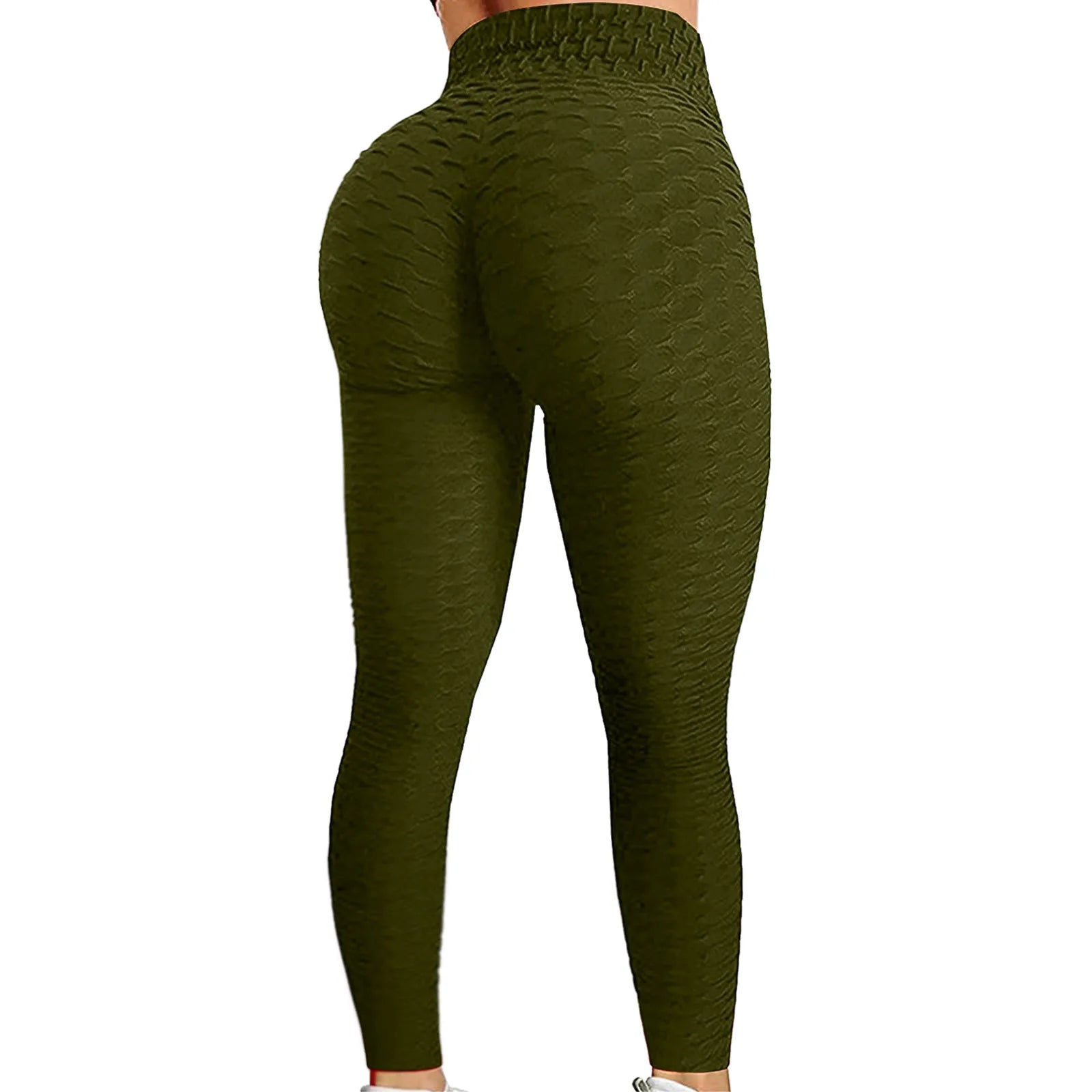 Women's Bubble Hip Lifting Yoga Pants – High-Waisted Flared Fitness Trousers