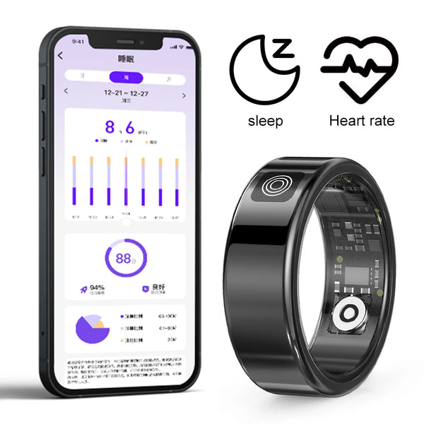 RS08 Smart Fitness Ring – Waterproof Health & Activity Tracker
