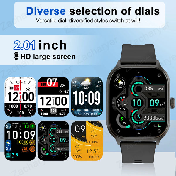 Smart Bluetooth Fitness Watch – Wireless Talk & Multi-Sport Tracker