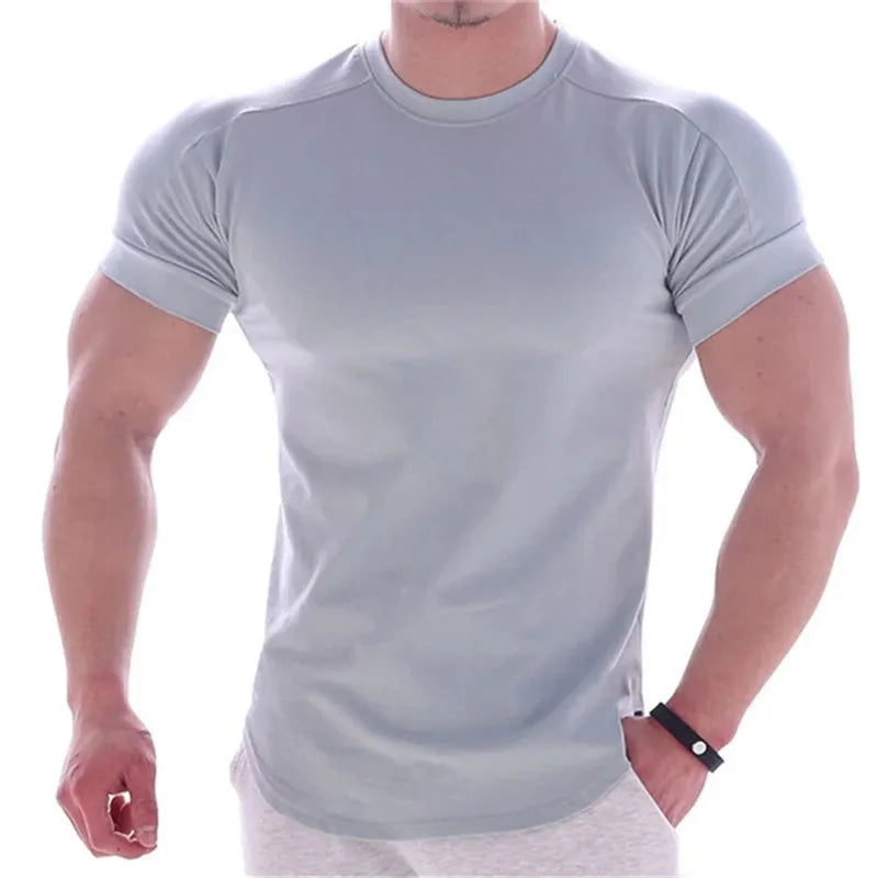 Men’s Quick-Dry Summer Gym T-Shirt – Short Sleeve Sportswear